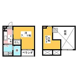 アルティプラーノ 1Kの間取図画像