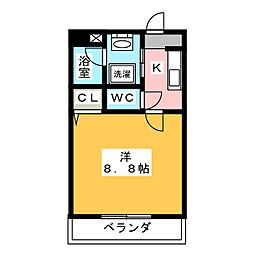 M3.ElMundo 1Kの間取図画像