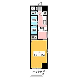 リトルフォレスト 1DKの間取図画像