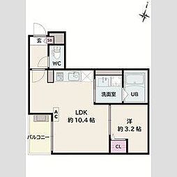 Jack tsutsumiI 1LDKの間取図画像