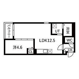 Jack miyoshiV 1LDKの間取図画像