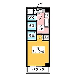LlebenVilla 1Kの間取図画像