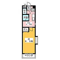 バンベール高辻  ｜ 愛知県名古屋市昭和区白金３丁目（賃貸マンション1DK・3階・30.59㎡） その2