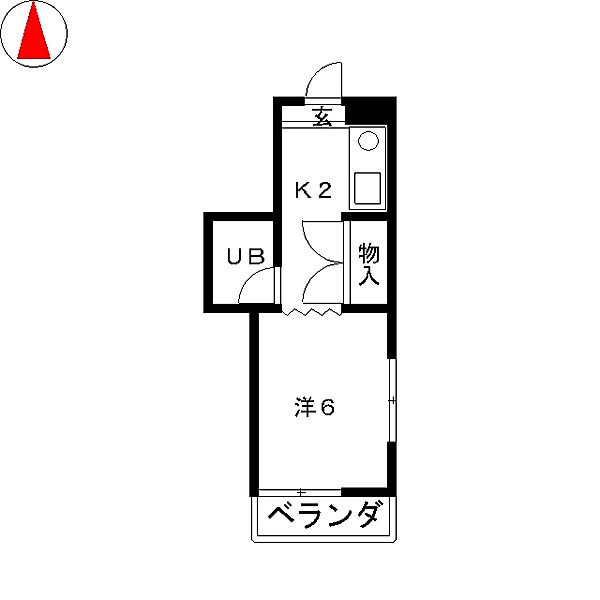 サンライフ新栄 ｜愛知県名古屋市中区新栄３丁目(賃貸マンション1K・2階・20.00㎡)の写真 その2