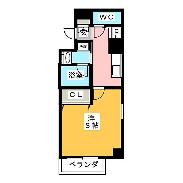 プロシード吹上 ｜愛知県名古屋市昭和区車田町２丁目(賃貸マンション1K・3階・29.35㎡)の写真 その2