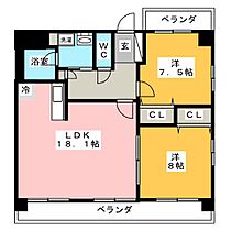 ＣＡＳＡ　ＥＳＴＡＴＥ  ｜ 愛知県名古屋市中区千代田５丁目（賃貸マンション2LDK・7階・74.66㎡） その2