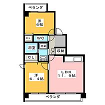 アーバンドエル上前津  ｜ 愛知県名古屋市中区大須４丁目（賃貸マンション2LDK・4階・58.10㎡） その2