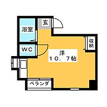 トキコーポ  ｜ 愛知県名古屋市中区大井町（賃貸マンション1R・4階・25.18㎡） その2