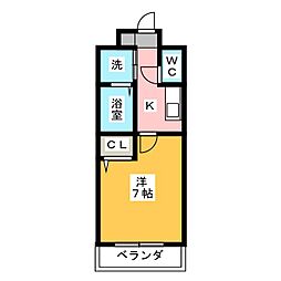 間取図画像 1K