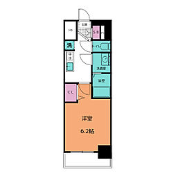 プレサンス鶴舞駅前レジス 11階1Kの間取り