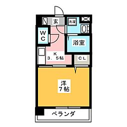 間取図画像 1K