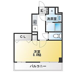 名古屋市中区千代田4丁目マンション 1Kの間取図画像