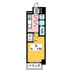 ファステート東別院シュプール 1Kの間取図画像