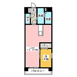 Primal千種luno 1LDKの間取図画像