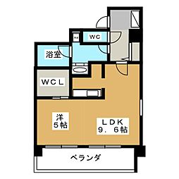 メゾンドオーキッド 1LDKの間取図画像