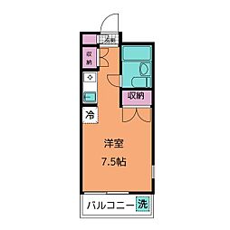 メゾン・ド・セゾン ワンルームの間取図画像