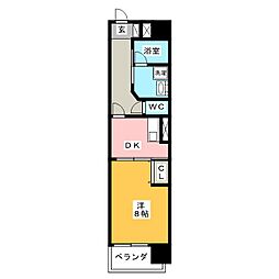 グレイス上前津 1DKの間取図画像