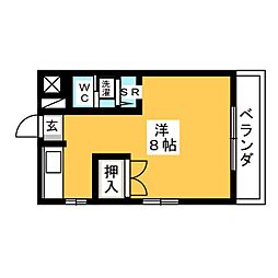 マザック千代田 ワンルームの間取図画像
