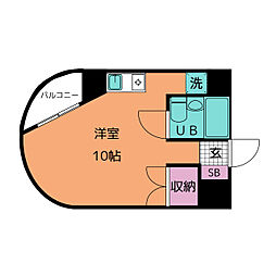 メゾン・ド・アビーム ワンルームの間取図画像