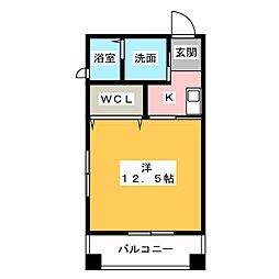 リバーフロントレジデンス 1Kの間取図画像