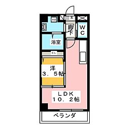 CATTLEYAGARDEN 1LDKの間取図画像