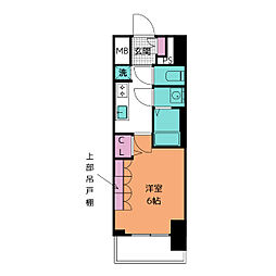 プレサンス上前津ディアシス 1Kの間取図画像
