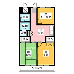 ロンシャン金山 3DKの間取図画像