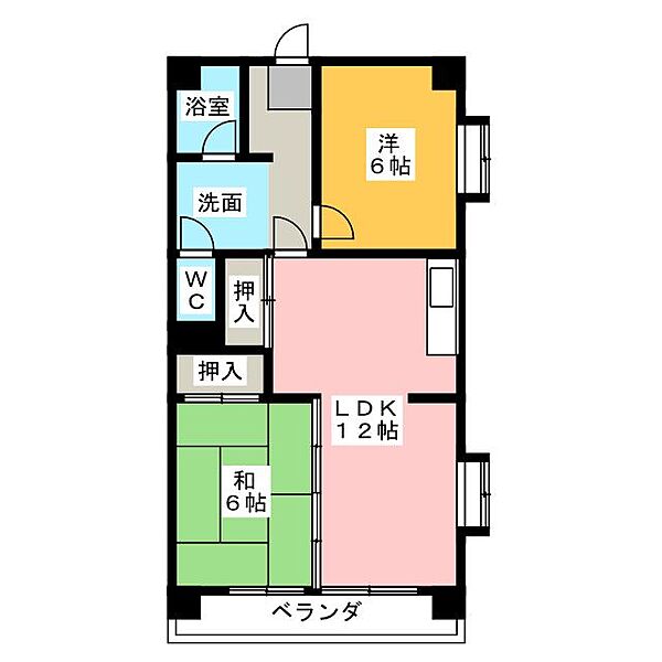 ハイライフメイユウ ｜愛知県名古屋市名東区一社４丁目(賃貸マンション2LDK・4階・55.00㎡)の写真 その2