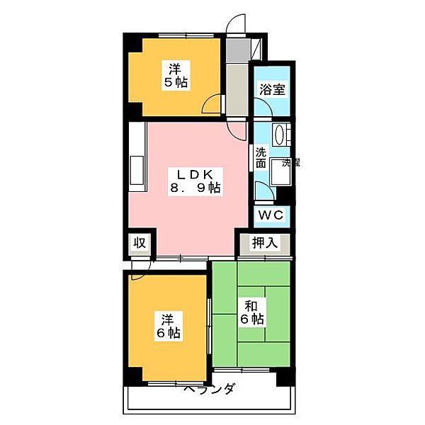 プラムアネックス ｜愛知県名古屋市守山区森孝２丁目(賃貸マンション3LDK・4階・56.00㎡)の写真 その2