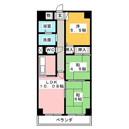 ヒルトップ藤ヶ丘2C_間取り_0