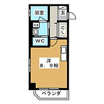 イースタンヒルズ藤が丘II  ｜ 愛知県名古屋市名東区明が丘（賃貸マンション1R・1階・24.72㎡） その2