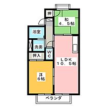 フローレンスながくてＡ棟  ｜ 愛知県長久手市山越（賃貸アパート2LDK・2階・49.50㎡） その2