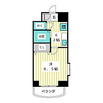 ＣＨＥＲＲＹ　ＨＩＬＬ’Ｓ  ｜ 愛知県名古屋市名東区藤が丘（賃貸マンション1K・8階・24.79㎡） その2