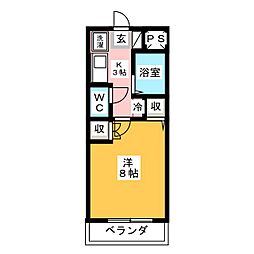 間取図画像 1K