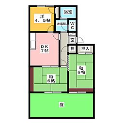 フレグランスベル 3DKの間取図画像
