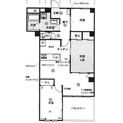 カーサ小井堀 3LDKの間取図画像