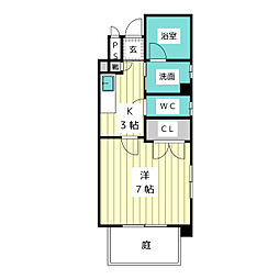 アールズコート一社東 1Kの間取図画像