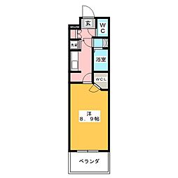 S-RESIDENCE本郷2 1Kの間取図画像