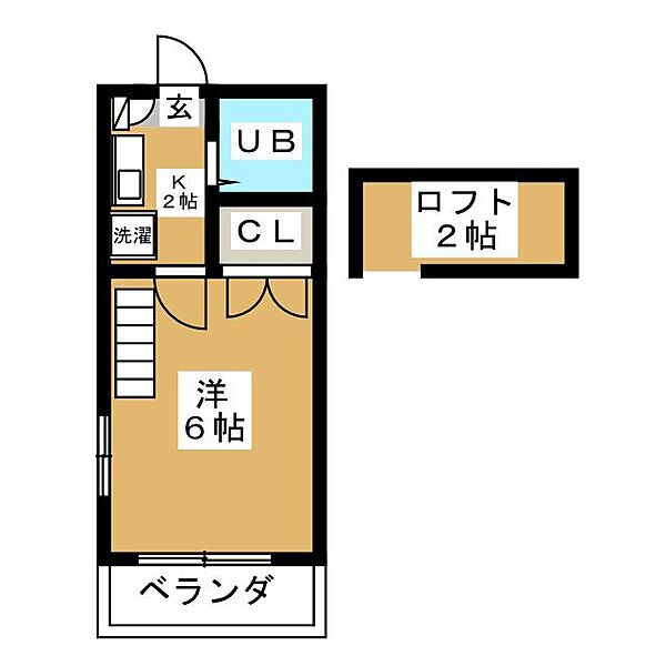 キャッスルミニ小幡 ｜愛知県名古屋市守山区小幡１丁目(賃貸アパート1K・2階・16.54㎡)の写真 その2