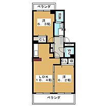 Ｏｎthe Hill  ｜ 愛知県名古屋市守山区下志段味２丁目（賃貸マンション2LDK・2階・55.00㎡） その2