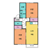 ウイング守山  ｜ 愛知県名古屋市守山区百合が丘（賃貸アパート2LDK・1階・50.42㎡） その2