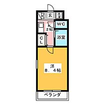 ワッツＵ  ｜ 愛知県名古屋市守山区廿軒家（賃貸マンション1K・2階・25.11㎡） その2