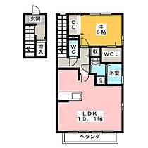 クオレスト　ツイン  ｜ 愛知県名古屋市守山区城土町（賃貸アパート1LDK・2階・62.26㎡） その2