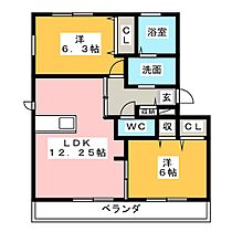 プランドール  ｜ 愛知県名古屋市守山区鳥神町（賃貸アパート2LDK・1階・57.00㎡） その2