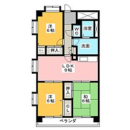 HILLS21 3LDKの間取図画像