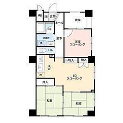 和光小幡マンション 3LDKの間取図画像