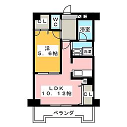 Pastoral 1LDKの間取図画像