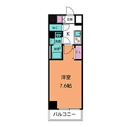 NEUA　NARUMI 8階1Kの間取り