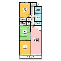 ベルビレッジ上汐田  ｜ 愛知県名古屋市緑区鳴海町字上汐田（賃貸マンション3LDK・6階・70.82㎡） その2