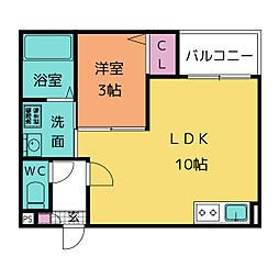 Jack odakaIX 1LDKの間取図画像